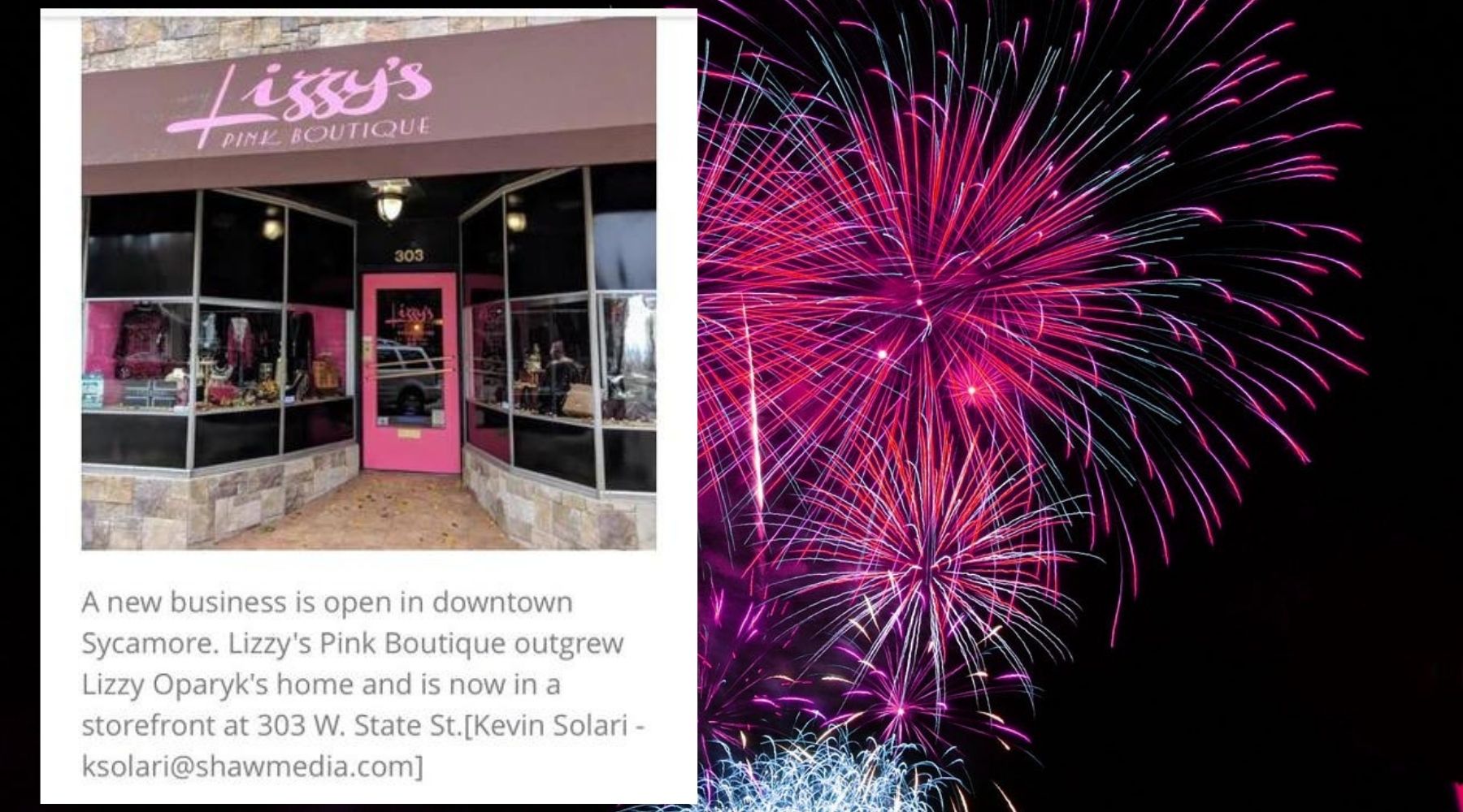 Lizzy's Pink Boutique moves to Sycamore storefront
