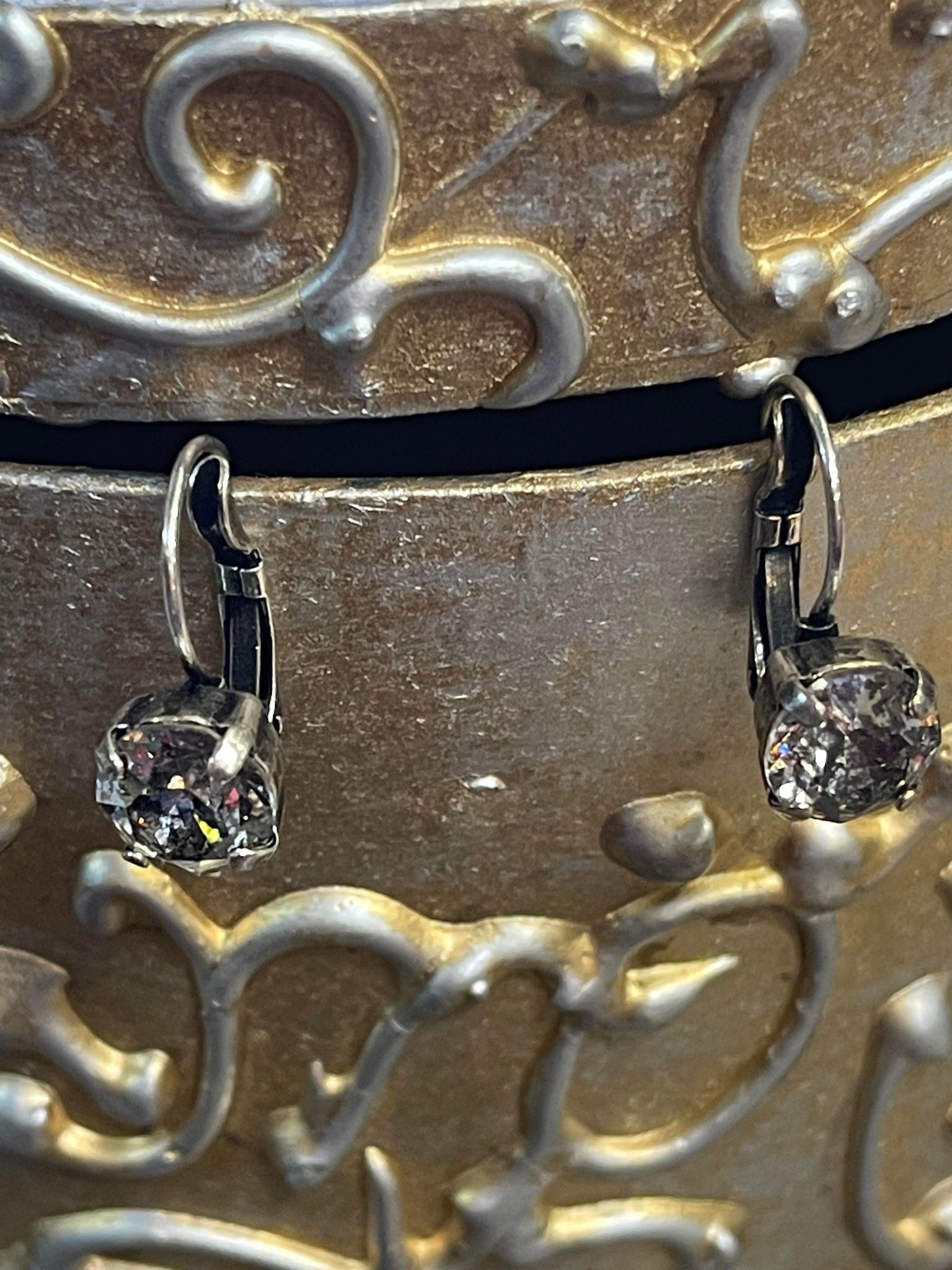 Jess Earrings in Silver Patina