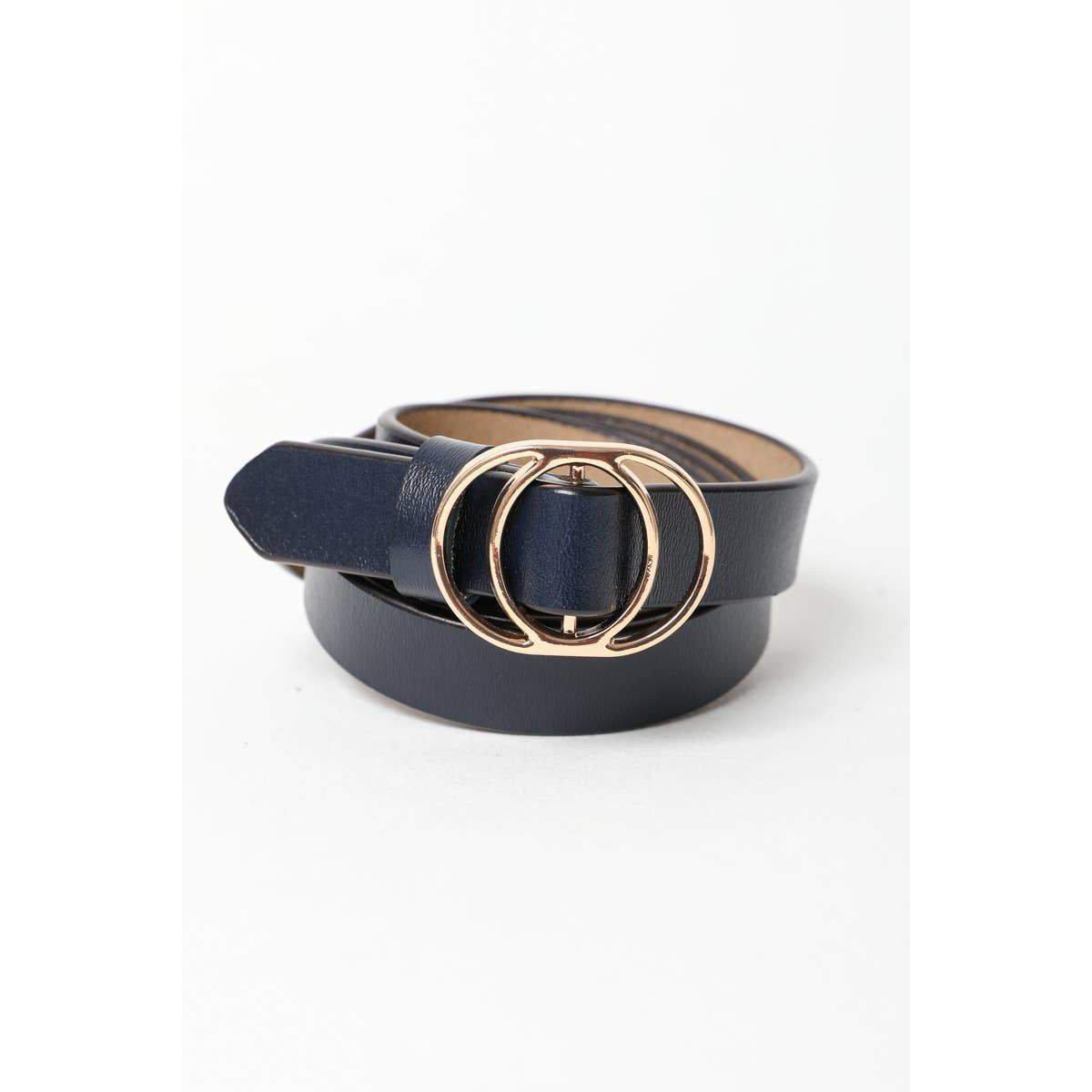 The Lair Oval Buckle Belt Brass