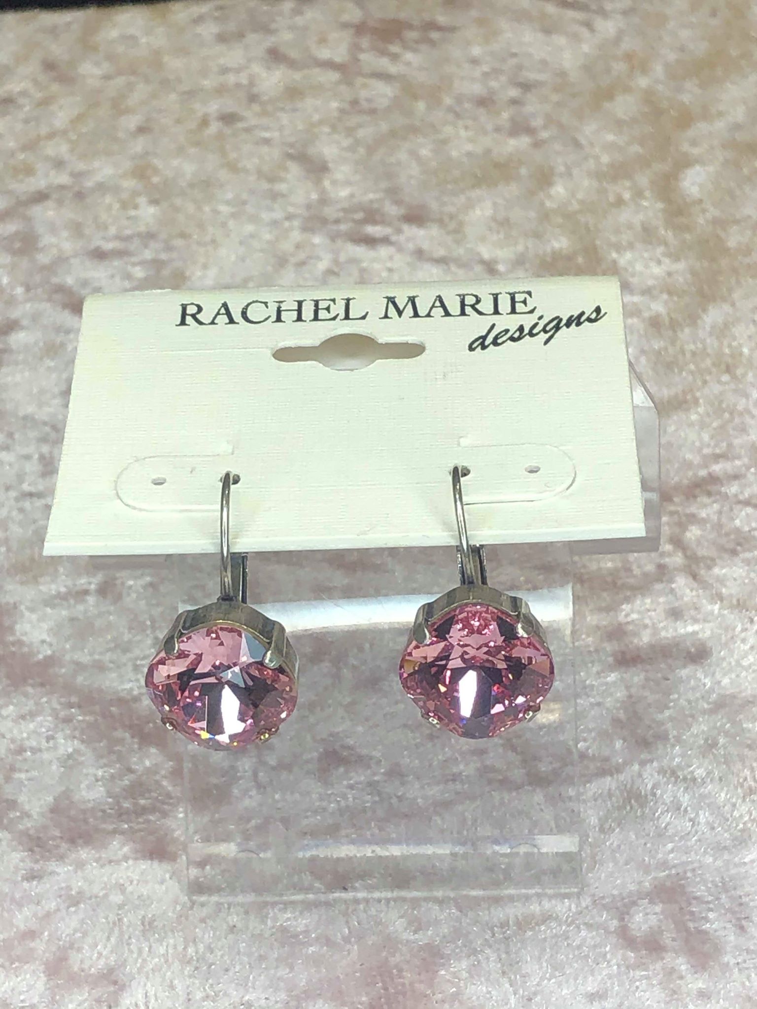 Sandi Earrings in Light Rose-Earrings-Rachel Marie Designs-Lizzy's Pink Boutique